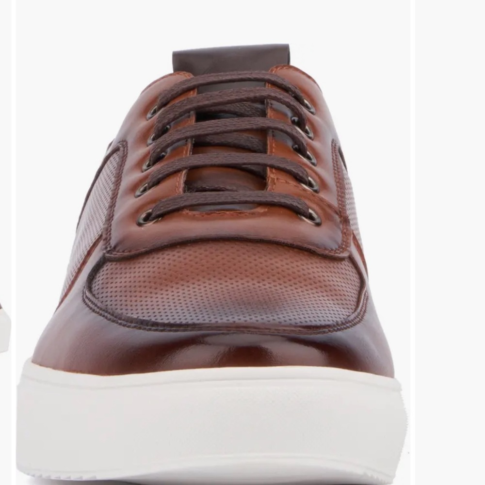 Men's Brown Leather Sneakers